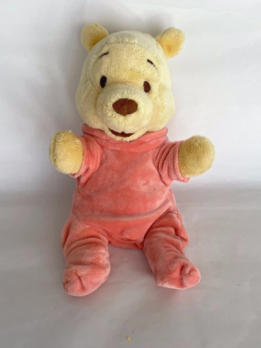 Disney Babies Winnie the Pooh Plush in Peach Pajamas Disneyland