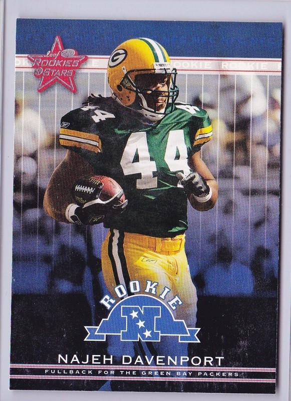 2002 Najeh Davenport Rookies & Stars Rookie Card   GB Packers   Miami Hurricanes