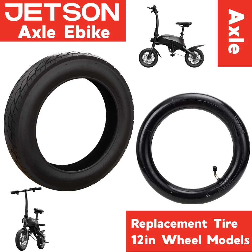 JETSON REPLACEMENT Jetson AXLE 12in Direct Replacement Tire / Inner Tube / Rear or Front / eBike