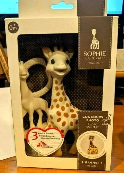 New Vulli Sophie La Girafe So Pure Teether Giraffe Toy & Teether Gift Set