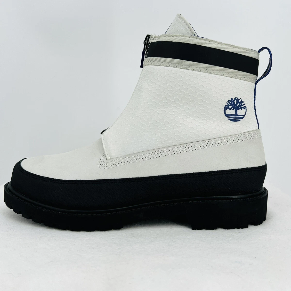 TIMBERLAND Women Heritage Waterproof Front Zip Boot White Nubuck Boots Size  8.5 | eBay