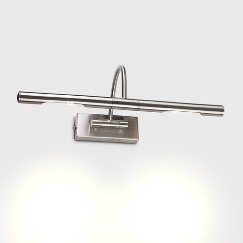 Luces de pared MiniSun - 2 bombillas cromadas cepilladas modernas con doble ajuste de imagen - Imagen 20 de 25