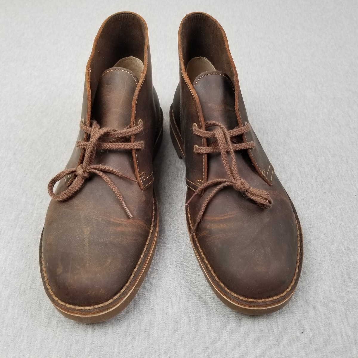 Clarks Men\'s Desert  Lace Up Leather Chukka Boots Beeswax Brown Sz 12 NEW! $140 s-l1200.jpg main image 4