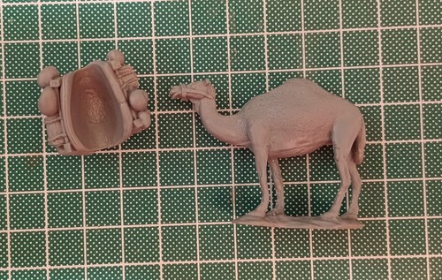 Reaper Bones 28mm Camel with Pack Desert Adventure D&D Pulp Gaming