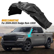 For 2009-2022 Dodge Ram 1500 Front Left Hand Side Fender Liner Splash Shield