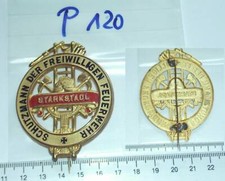 Feuerwehr Brustabzeichen Schutzmann DER Freiwilligen Feuerwehr Starkstadl (P120)