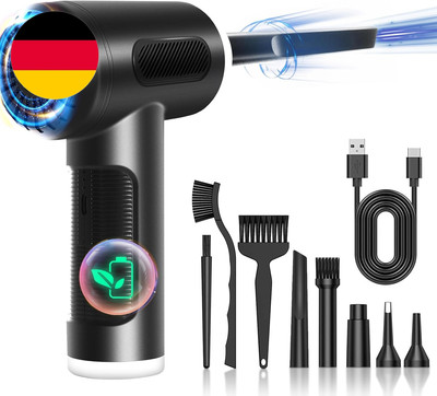 Druckluftspray Elektrische Staubgebläse 3-Gang 91000 U/Min, Compressed Air Duste