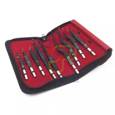 Reusable Bipolar Forceps Electrosurgical Instruments Bayonet Non-Stick Set