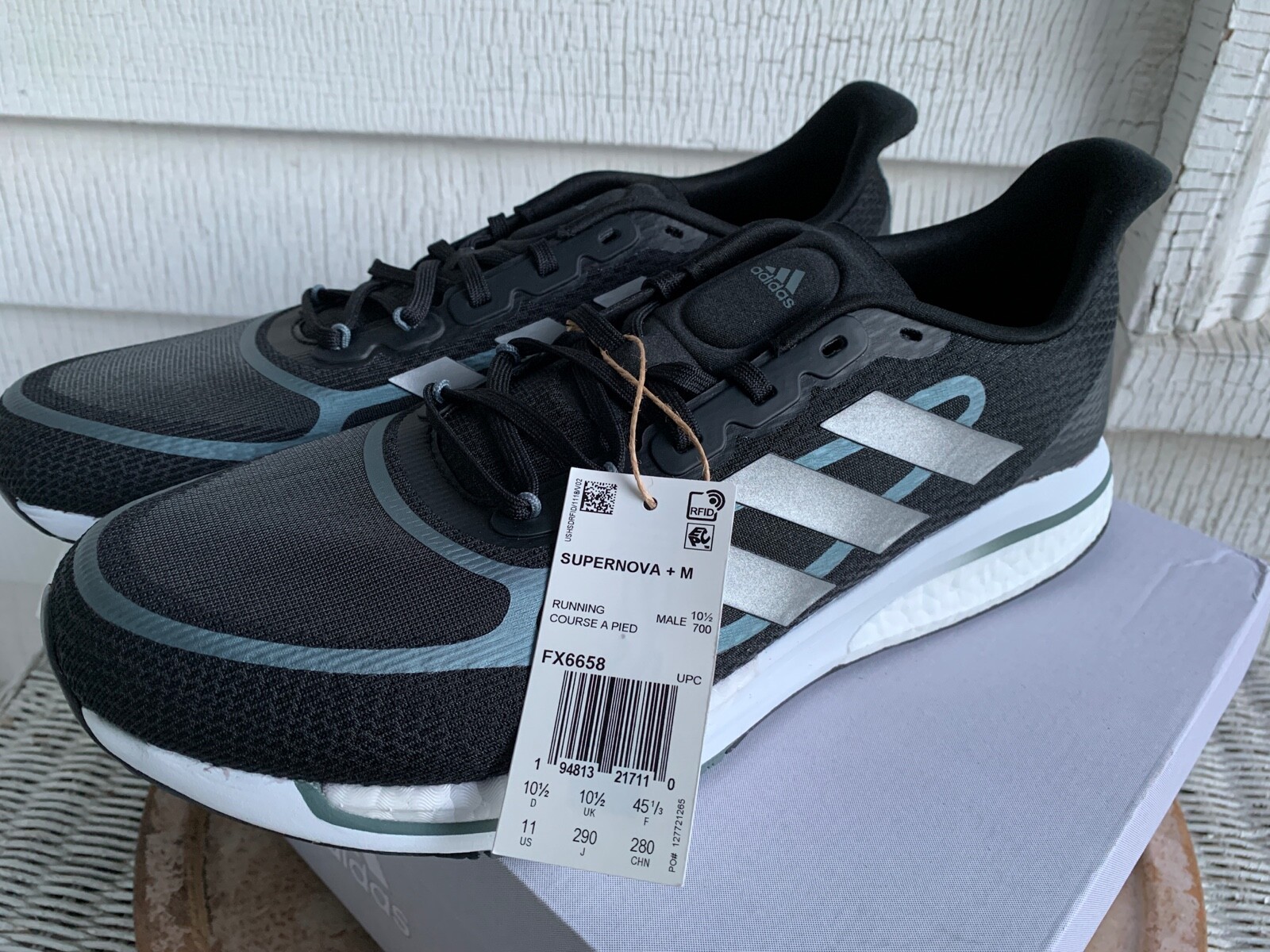 adidas Supernova+ Black Silver Metallic 