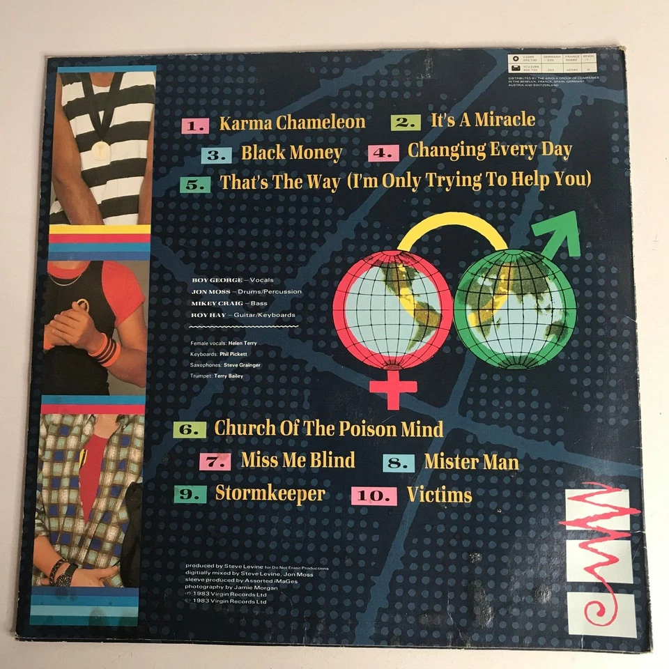 Culture Club ( Colour By Number ) Vinyl Lp Record Album 1983 - Image 2 of 4