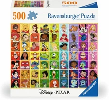 Ravensburger Disney & Pixar Color Palette  500 Pc Puzzle - New - FREE Shipping!