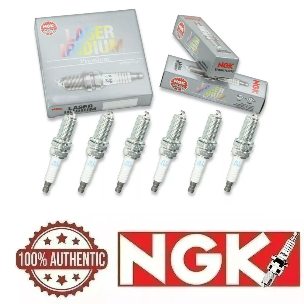 6pc NGK OE Laser Iridium Spark Plug Set for Subaru and Volvo - 6 Cylinder Set