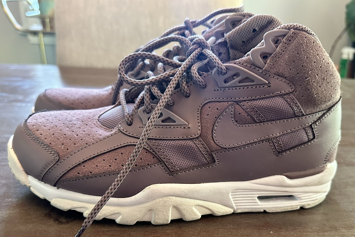 Nike Air Trainer SC Taupe Grey Sneakers 302346-201 Mens Size 10.5 (TD) Nike Air Trainer SC High Taupe Grey White Shoes 302346-201  main image 4