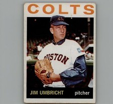 1964 Topps Jim Umbricht Baseball Card Houston Colt .45s #389 C2
