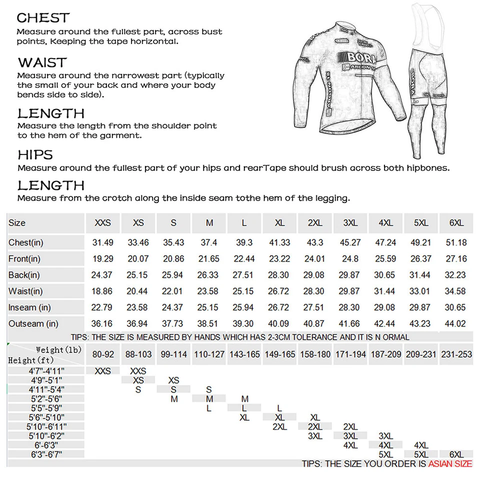 Conjunto Maillot Ciclismo Vellón Hombre Manga Larga Pantalón Peto Invierno - Imagen 2 de 4