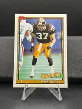 1991 Topps - Carnell Lake, #295 - Pittsburgh Steelers