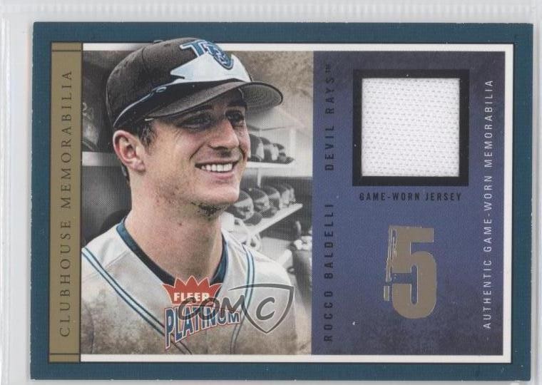 2004 Fleer Platinum Clubhouse Memorabilia Rocco Baldelli #CLU-RB 0v1