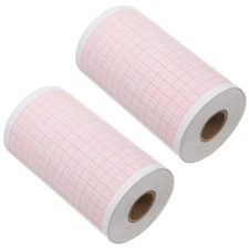 2 Rolls Electrocardiogram Chart Paper: Medical Recording Paper - Grid Heart
