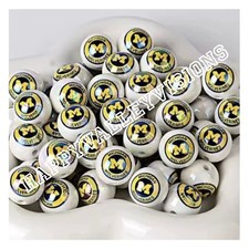 5 Pce College University MICHIGAN 16mm Acrylic Focal Beads Loose Beads GLOSSY