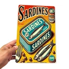 Sardines Vintage Multi-Use Iron for Tin Metal Signs Home Décor 8x12