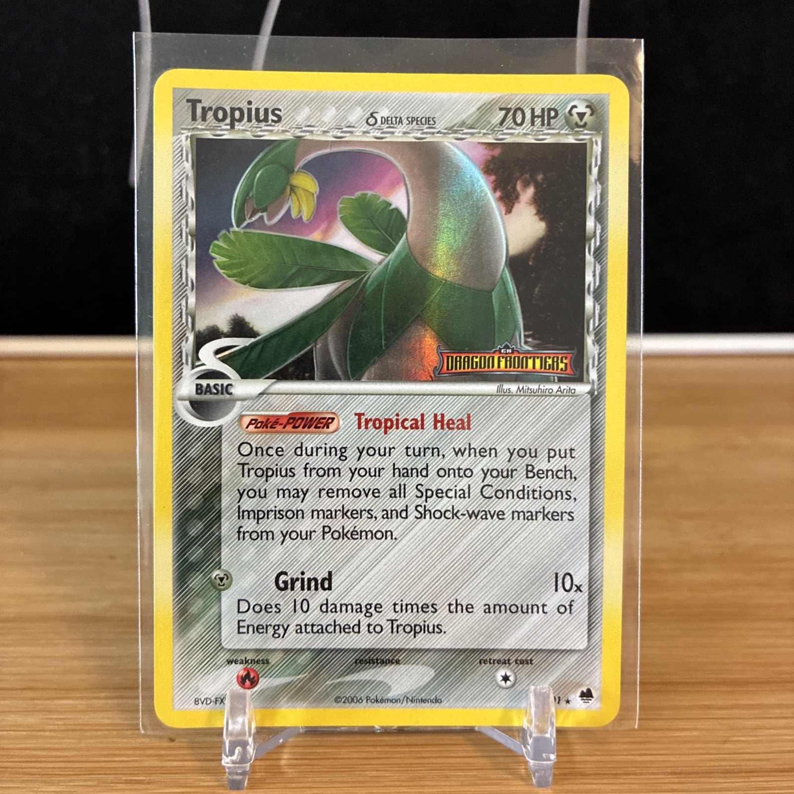 Tropius delta species Dragon Frontiers Reverse Holo rare Stamped lp+ 23/101