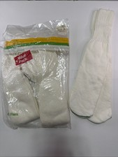 4 Pack VTG Socks 1980's Tube 10-13 NOS JC Penney Acrylic Blend USA White