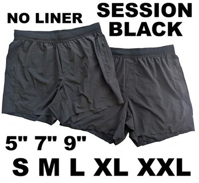 NWOT TEN THOUSAND BLACK SESSION NO LINER Shorts Men's | S, M, L, XL | 5'' 7'' 9''