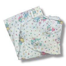 Vtg 1988 Fisher Price Baby Puffalumps Circus Animals Crib Sheet Confetti Flaw