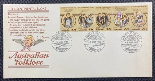 1983 Sentimental Bloke Australian Folklore FDC Sarina (Qld) Pictorial Postmark