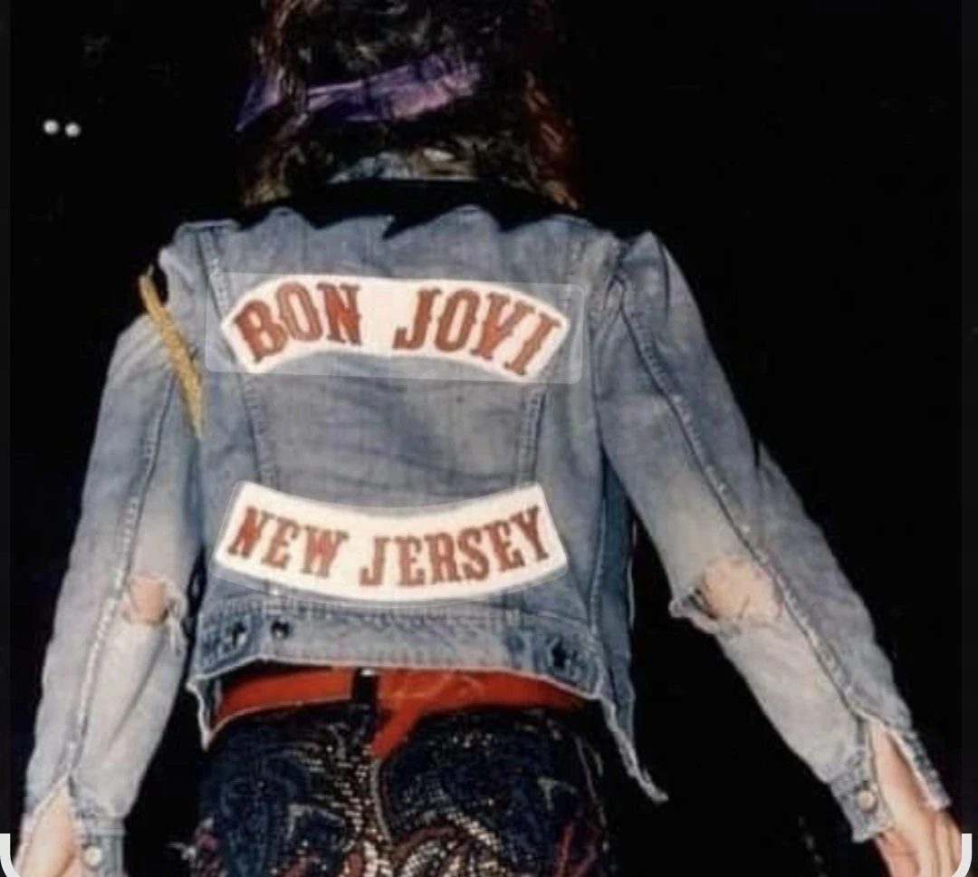 Bon Jovi, Energie Patched Battle Denim Mens Jacket Size M - product detail image 2