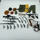 G.I. Joe/ Other  12” 1/6 Scale 70s 80s Toy Lot Clothing Guns Hats Hasboro VTG