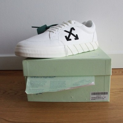 Off-White Vulc Low Sneaker Weiß Schwarz 47 EU OMIA085C99FAB0020110