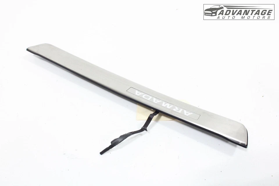 Nissan Armada 2017-2024 umbral de puerta delantera derecha placa de desgaste moldura OEM Foto 3 de 4