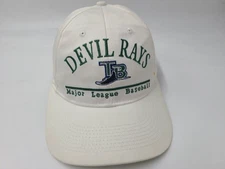 Vintage Tampa Bay Devil Rays Drew Pearson Marketing Snapback Hat Cap MLB White
