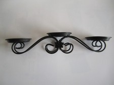 Longaberger Homestead Black Metal Miniature 3 Tier Votive Candle Holder