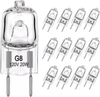 5pc 12pc G8 Base JCD Type Light Bulb 120V 20W 40W Range Hood & More Replacement