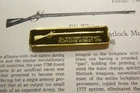 ELI WHITNEY FLINTLOCK MUSKET OF 1798 LINCOLN MINT SILVER GOLD BAR PAPER L2M8