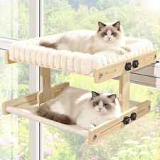 Cat Perch for Window XiaZ Cats Hammock Indoor Cat Bed for Window Adjustable Wood