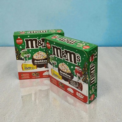 M&M s Festive Hot Chocolate Set mit Marshmallows Streuseln einzeln oder 2er Pack