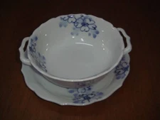 Soup plate Arita ware cherry blossom painting soup plate Aoka 62 /Only USA DDP