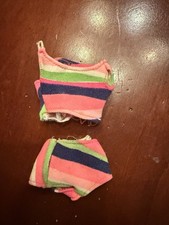 Vintage 1970s Barbie Talking STACEY Swimsuit Made in Japan Tagged Bikini w/ Bead