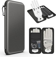 Golf Glove Case, Golf Glove Case with Two Gloves Holder for Golf Bag Accessories