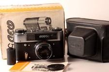 NEW in Box FED 5C 5S Checked USSR LEICA film 35mm Camera Industar 61L/D Lens