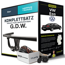 Für VW Eos Typ 1F7,1F8 Anhängerkupplung starr +eSatz 13pol 01.2011-08.2015 NEU