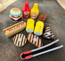 Little Tikes pretend play food ketchup mustard Condiments Melissa Doug BBQ Set