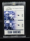2004 Tom Brady Troy Brown Donruss Playoff Team Tandems /1000 #TAM-15