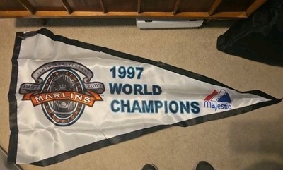 Majestic Florida Marlins 1997 World Series Champions Pennant