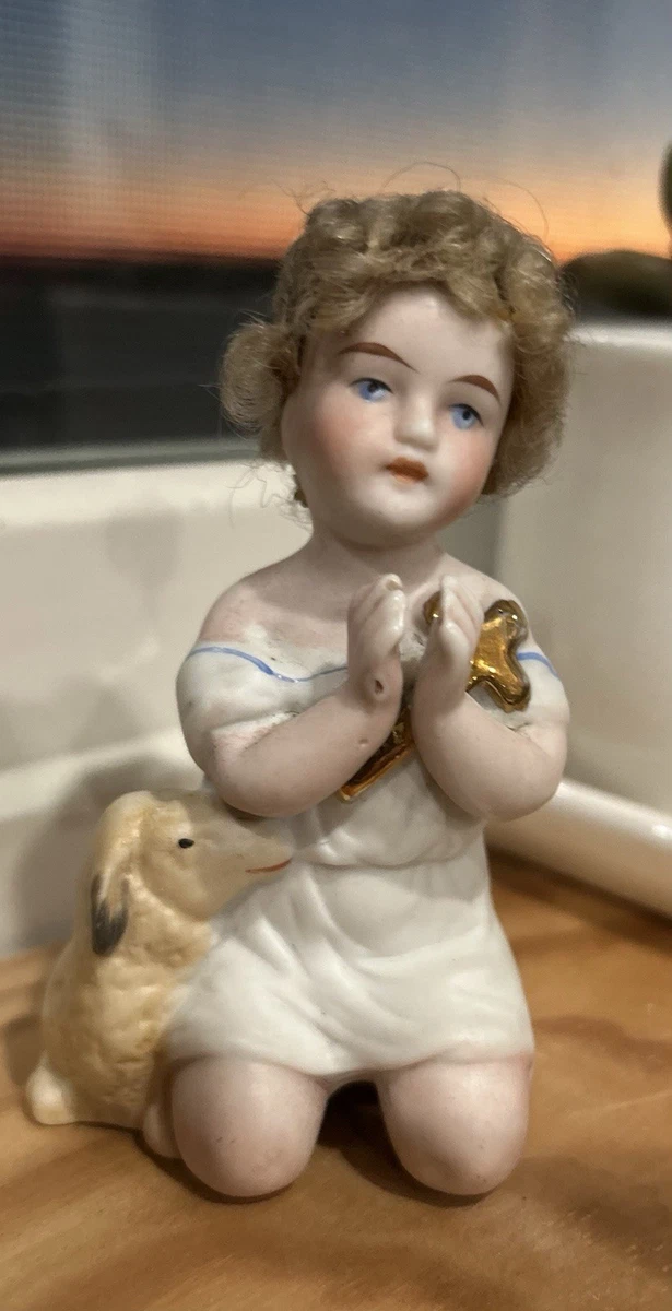 Poupée Ancienne Bébé Piano - Porcelaine - Vintage Collection