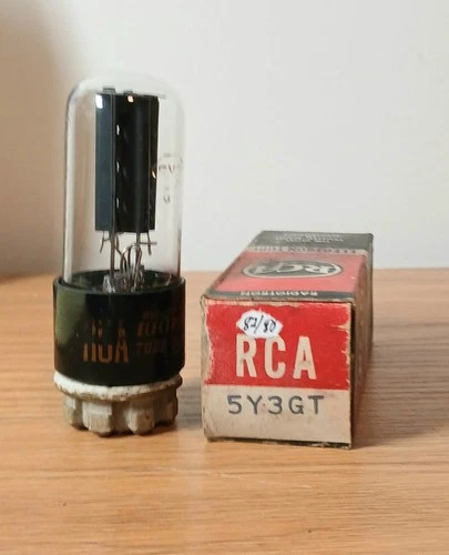 Vintage Tested Good RCA 5Y3GT Amp Radio Amplifier Vacuum Tube