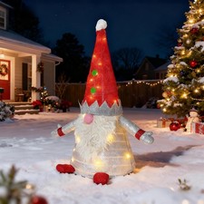 Gnome Christmas Decorations, 37 Inch Lighted Pop Up Elf Santa Claus Ornaments...